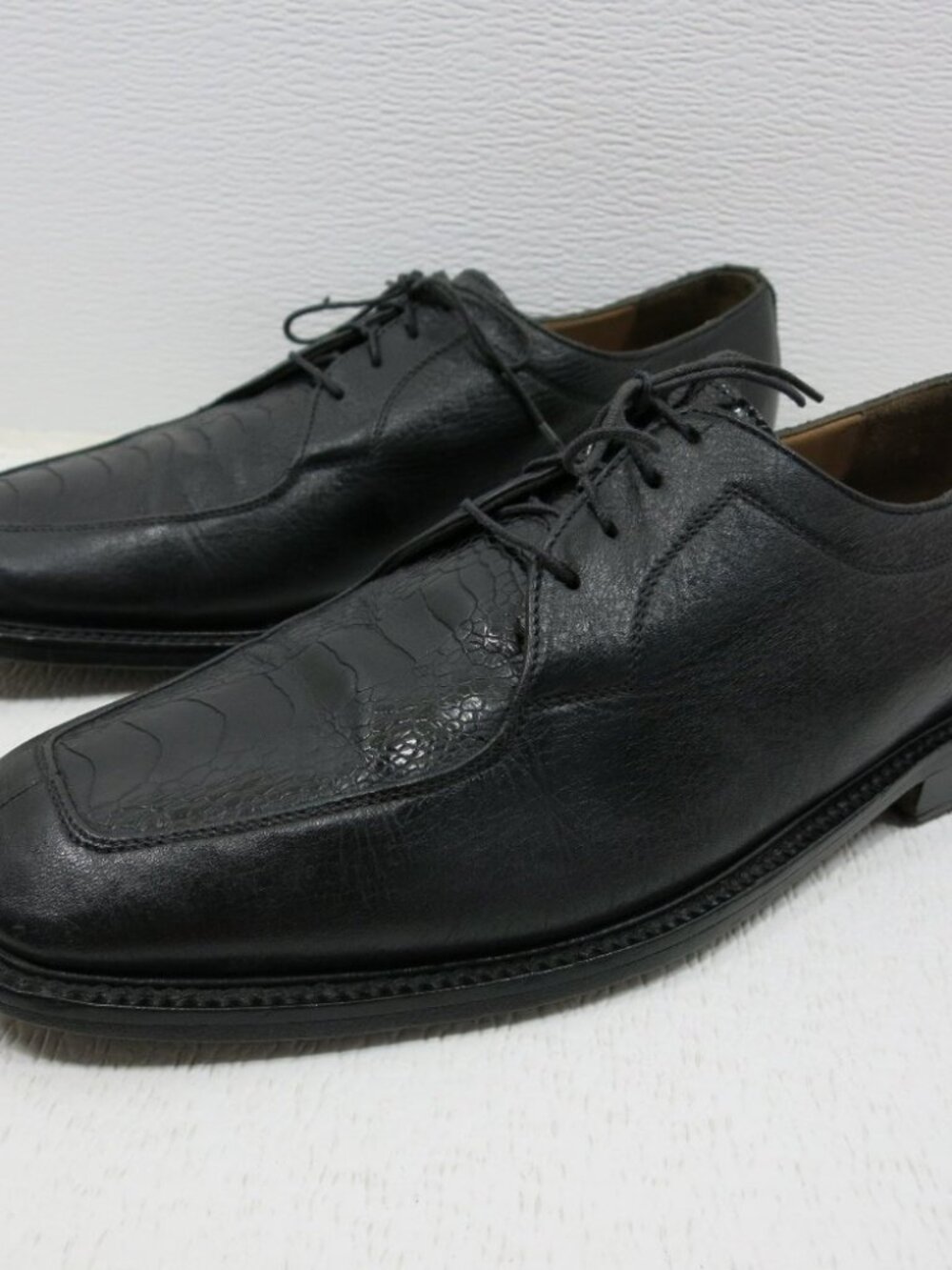 Belvedere Florence Ostrich Leg Leather Men's Oxford Elegant Dress Shoes Size 8.5